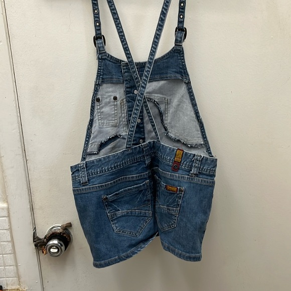 ZD Premium  Jean Shorts Overalls Size 1 - Picture 6 of 14